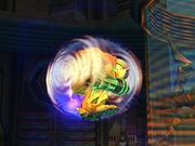Samus utilizando el ataque en Super Smash Bros. Brawl.