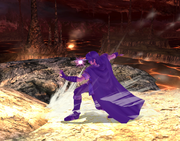 Marth cargando el Rompeescudos en Super Smash Bros. Brawl.