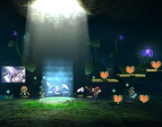 La sala de descanso del modo Jefes Finales (Cooperativo) en Super Smash Bros. Brawl.