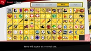Selector de objetos en Super Smash Bros. Ultimate.