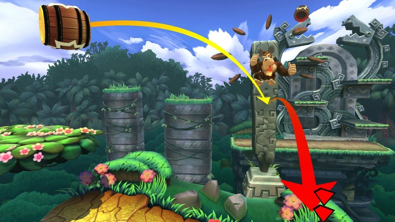 Archivo:Donkey Kong en la Jungla escandalosa SSB4 (Wii U).jpg