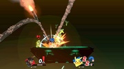 Sanke usando Fuego de cobertura en Super Smash Bros. Ultimate.