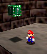 El Bloque verde en Super Mario 64.