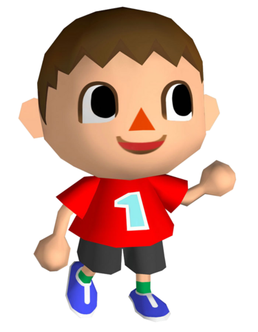 Arte oficial del aldeano en Animal Crossing: City Folk/Animal Crossing: Let's Go to the City.