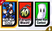 Imagen de selección en el modo Estadio en Super Smash Bros. for Nintendo 3DS.