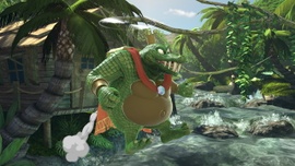 King K. Rool utilizando Roolcóptero en Super Smash Bros. Ultimate.