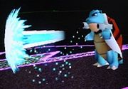 Blastoise usando Hidrobomba en Super Smash Bros. Melee.