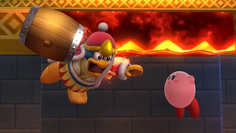 Archivo:Kirby y Rey Dedede en El gran ataque de las cavernas SSB4 (Wii U).jpg