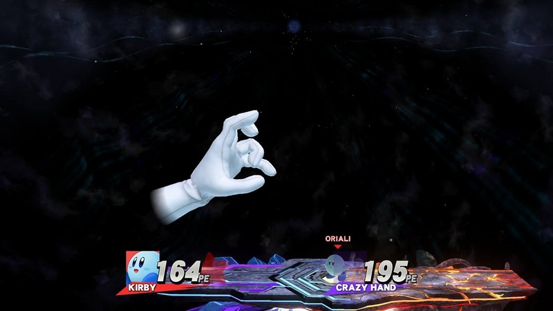 Archivo:Combate contra Crazy Hand en Retos Crazy Hand SSB4 (Wii U).jpg