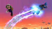 Lucario usando Velocidad extrema en Super Smash Bros. for Wii U.