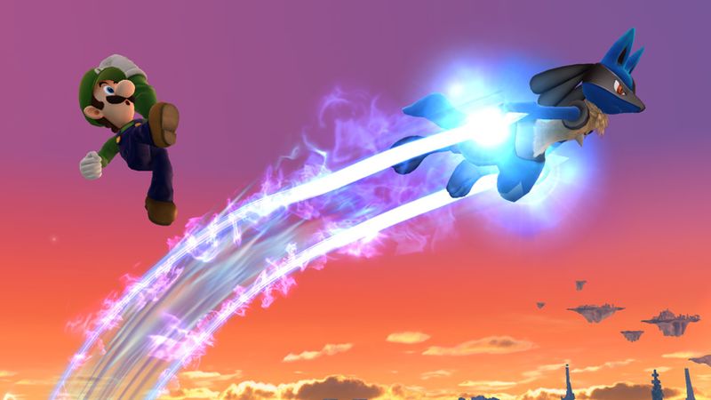Archivo:Lucario usando Velocidad Extrema en SSB4 (Wii U).jpg
