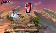 Yoshi en un Asalto de 3 min. en Super Smash Bros. for Nintendo 3DS.