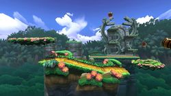 Vista del escenario en Super Smash Bros. for Wii U