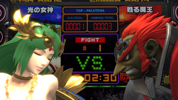 Palutena y Ganondorf en el ring de boxeo SSBU.png