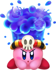 Art oficial de la habilidad de copia Veneno en Kirby: Planet Robobot.