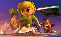 Toon Link y Fox en el Battlefield de 3DS - (SSB. for 3DS).jpg