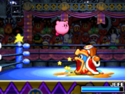 Rey Dedede usando el movimiento en Kirby Super Star Ultra.
