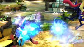 Mega-Lucario usando Palmeo.