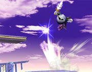 Meta Knight usando Lanzadera en Super Smash Bros. Brawl.
