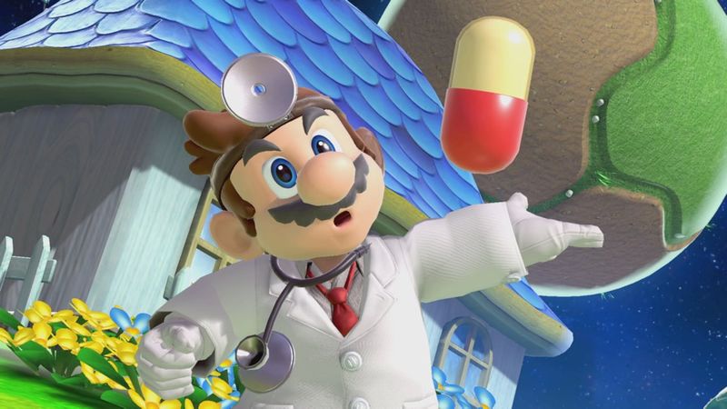 Archivo:Burla de Dr. Mario en Mario Galaxy SSBU.jpg