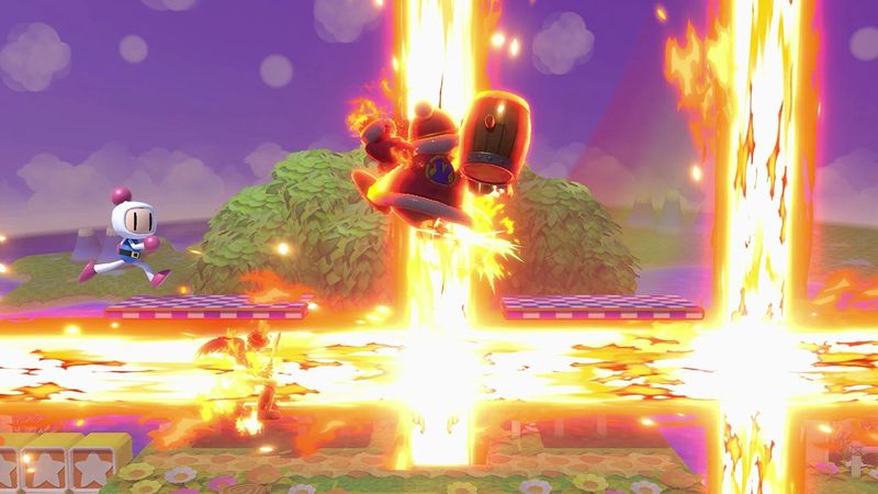 Archivo:Bombas de Bomberman explotando SSBU.jpg