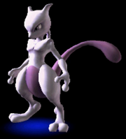 Primera imagen mostrada del aspecto de Mewtwo en la versión de Nintendo 3DS.