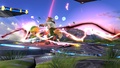 Toon Link golpeando a Fox con daño alto SSB4 (Wii U).jpg