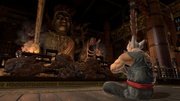 Heihachi en el escenario Mishima Dojo.