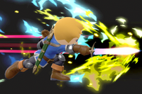 Vista previa de Carga de aura en la sección de Técnicas de Super Smash Bros. Ultimate