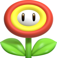 Art oficial de la Flor de Fuego en New Super Mario Bros. U Deluxe