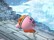 Kirby usando Chorro de agua/Pistola agua.