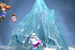Vista previa de Iceberg en la sección de Técnicas de Super Smash Bros. Ultimate