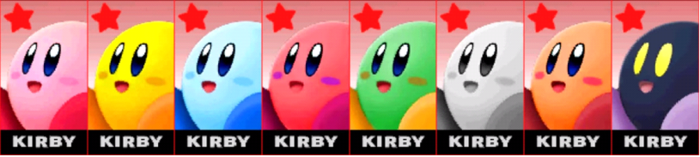 Paleta de colores de Kirby SSB4 (3DS).png