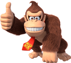 Arte oficial de Donkey Kong en Mario Party Superstars