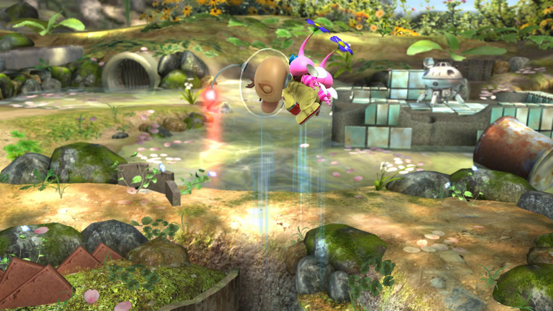 Archivo:Salto de Pikmin alados (2) SSB4 (Wii U).png