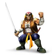 Art oficial de Samurai Goroh en Super Smash Bros. Brawl.