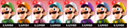 Paleta de colores de Luigi SSB4 (3DS).png