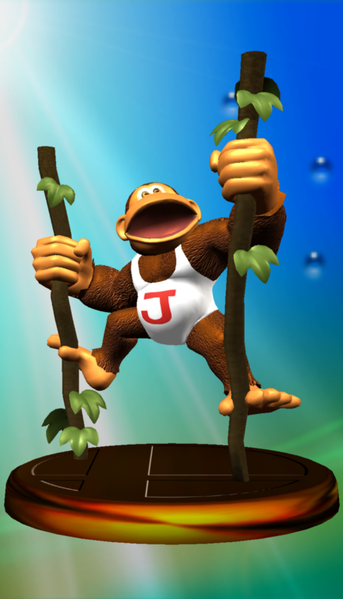 Archivo:Trofeo de Donkey Kong Jr. SSBM.png
