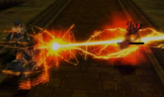 Robin/Daraen usando el Grimorio Thoron en Fire Emblem Awakening.