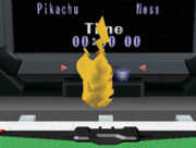 Ataque aéreo hacia abajo de Pikachu SSBM.png