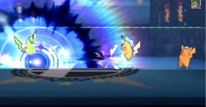 Archivo:Pikachu atacando con Placaje eléctrico SSB4 (3DS).png