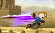 Avanzando con el ataque en Super Smash Bros. for Nintendo 3DS.