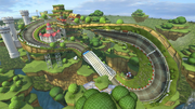 Vista general del Circuito Mario en Mario Kart 8 y Mario Kart 8 Deluxe.