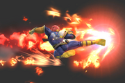Vista previa de Patada Falcon en el Taller de personajes de Super Smash Bros. for Wii U.
