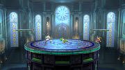 Yoshi, Pit y Aldeano en la Liga Pokémon de Kalos SSB4 (Wii U).jpg