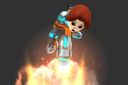 Vista previa de Vuelo lunar en el Taller de personajes de Super Smash Bros. for Wii U.