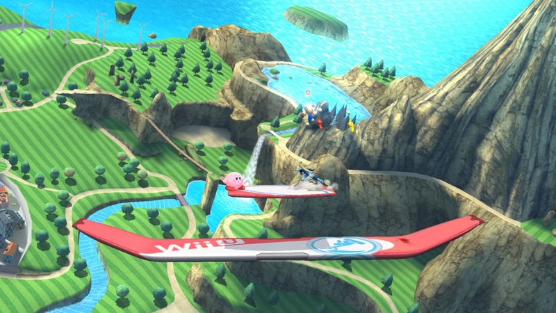 Archivo:Olimar, Samus Zero y Kirby en las Islas Wuhu SSB4 (Wii U).jpg