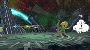 Toon Link usando el Arco del héroe en Super Smash Bros. Ultimate.