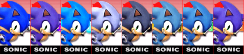 Archivo:Paleta de colores de Sonic SSB4 (3DS).png