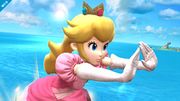 Peach usando su ataque rápido.